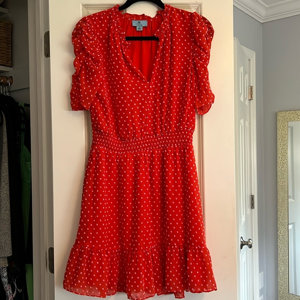 Cece cinched waist dress